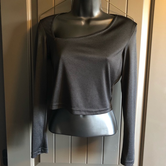 Frederick's of Hollywood Tops - Frederick’s of Hollywood Crop Top Geometric Cut